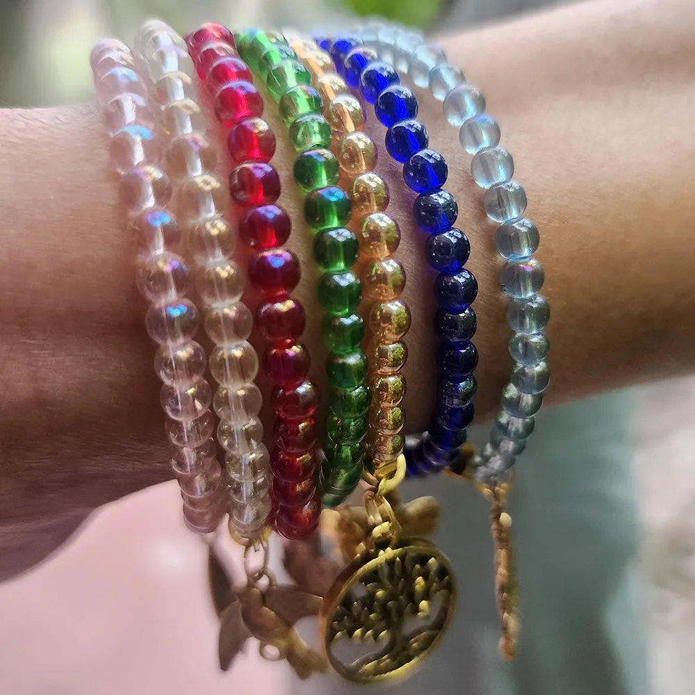 MADEININDIABEADS- EXCLUSIVE OFFER JUST RS. 59.00 ' GRAB BAG OF BEADED BRACELETS, 4 COLOR COMBO PACK' @15 INR PER PIECE