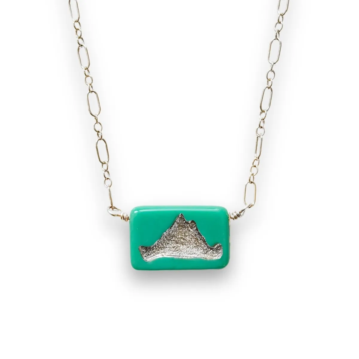 Martha's Vineyard Turquoise Island Pendant Necklace