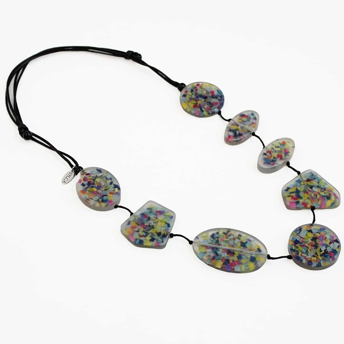 Multi Shape Jillian Confetti Statement Necklace