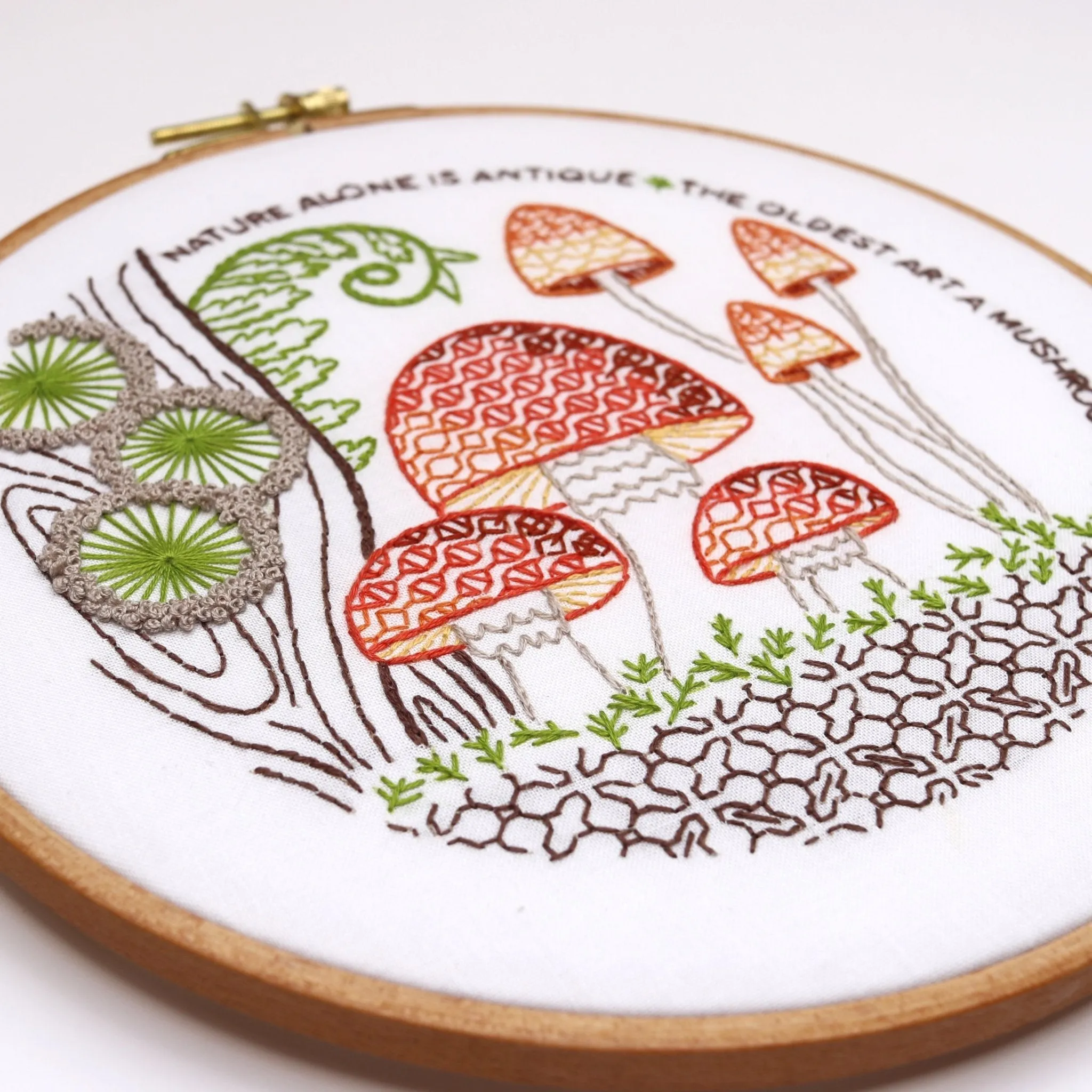 Mushrooms Embroidery Kit