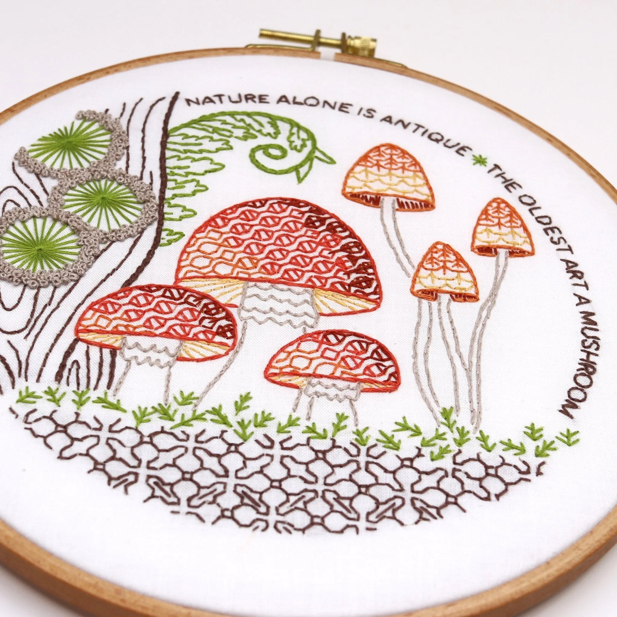 Mushrooms Embroidery Kit