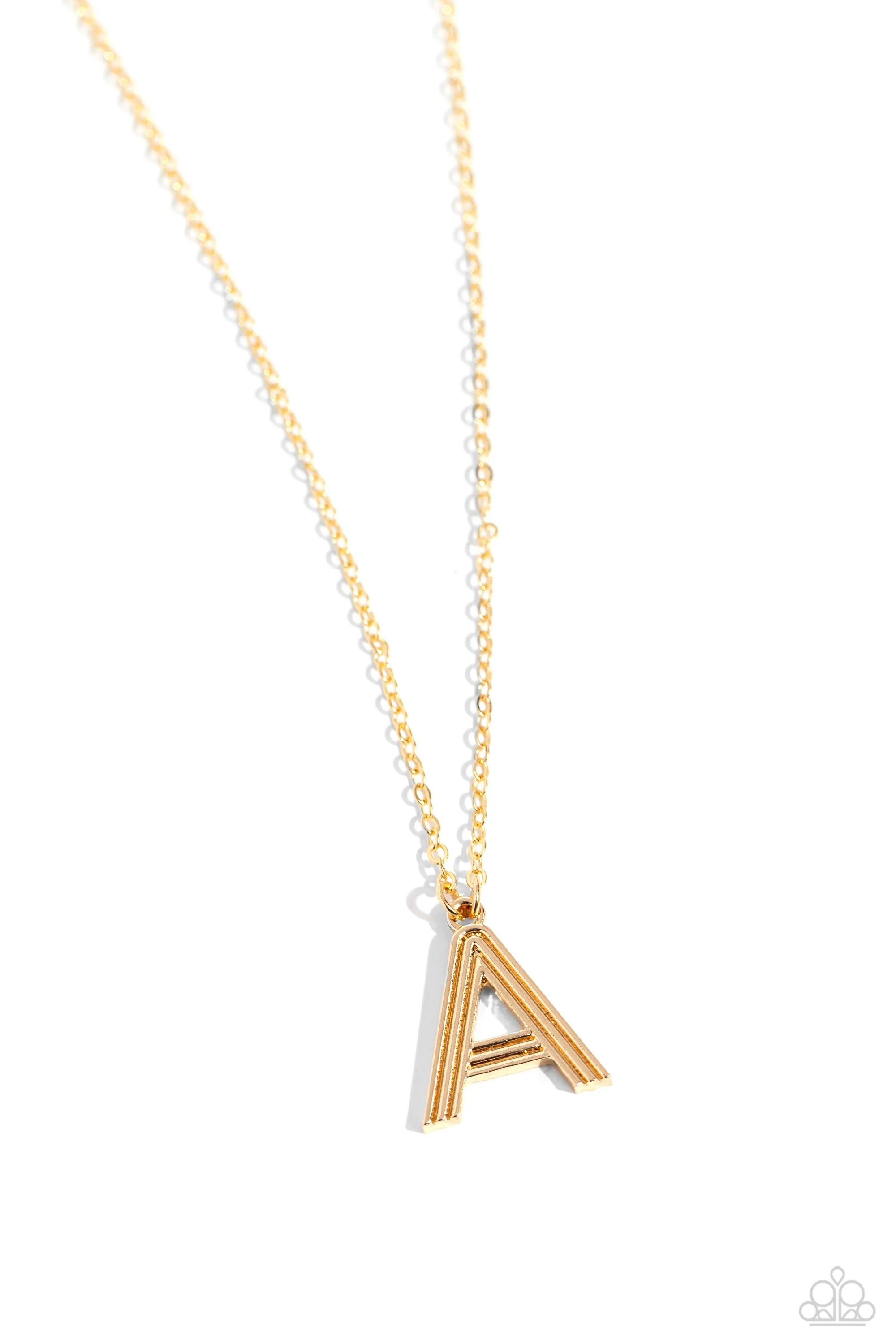 Necklaces Leave Your Initials - Gold - A