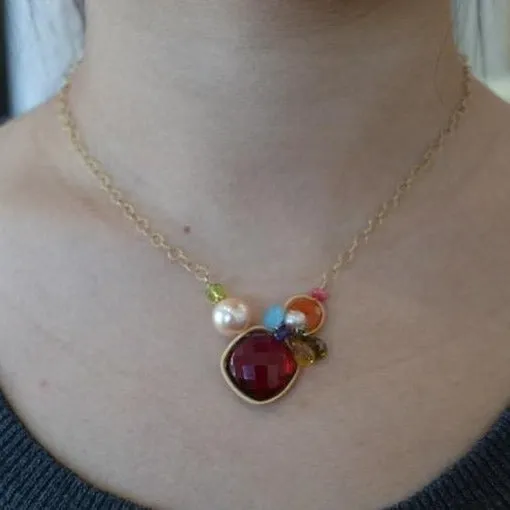 Nellie Colorful Signature Necklace