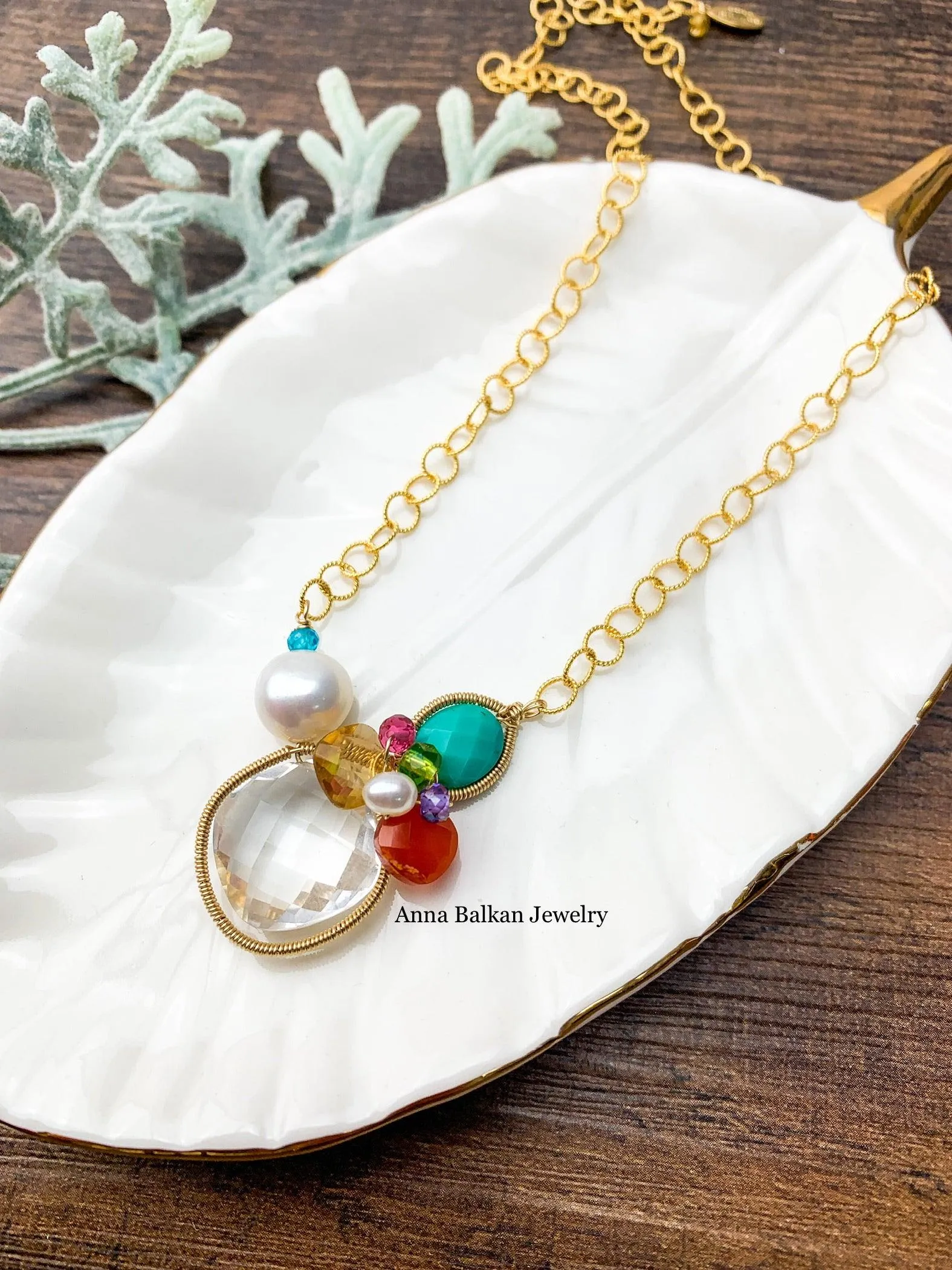 Nellie Colorful Signature Necklace