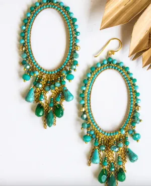 Oh My Oval Thai Crystal Earring