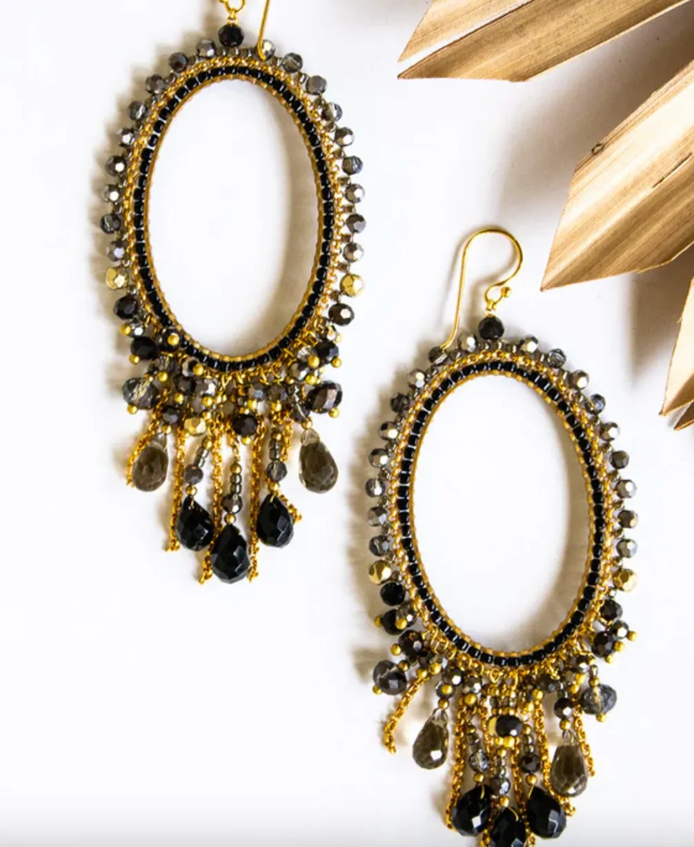 Oh My Oval Thai Crystal Earring