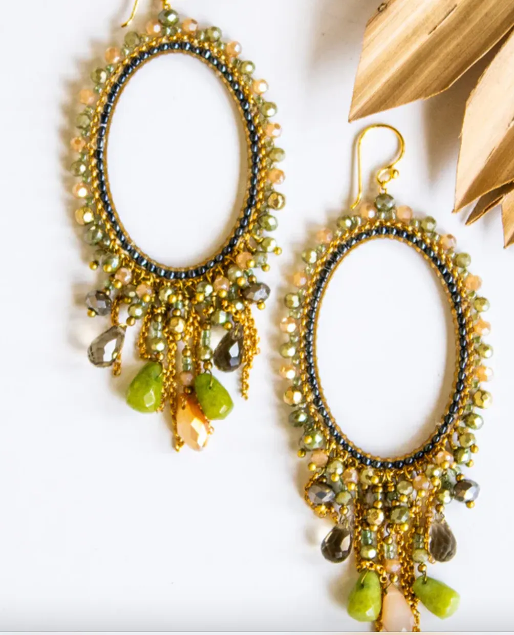 Oh My Oval Thai Crystal Earring