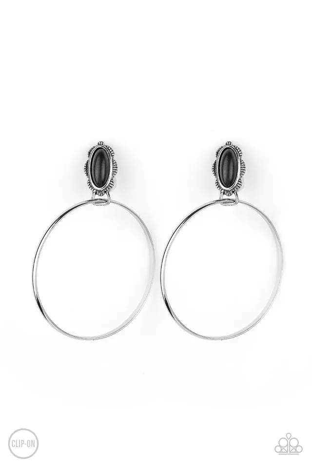 Paparazzi Earring ~ At Long LASSO - Black