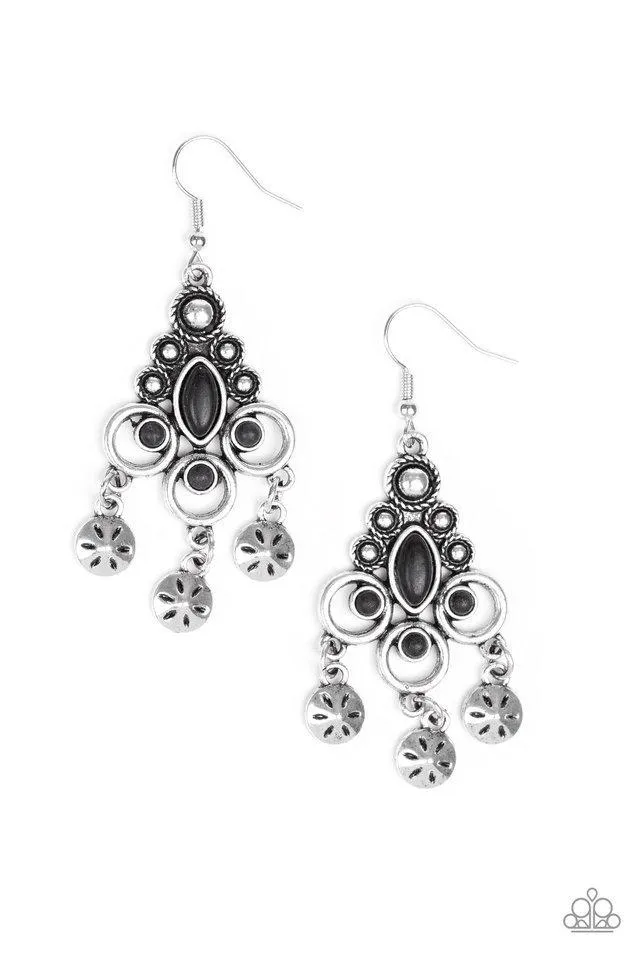 Paparazzi Earring ~ Southern Expressions - Black