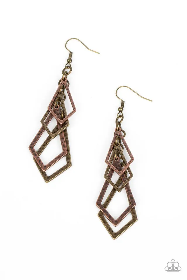 Paparazzi Earring ~ Totally TERRA-ific - Multi