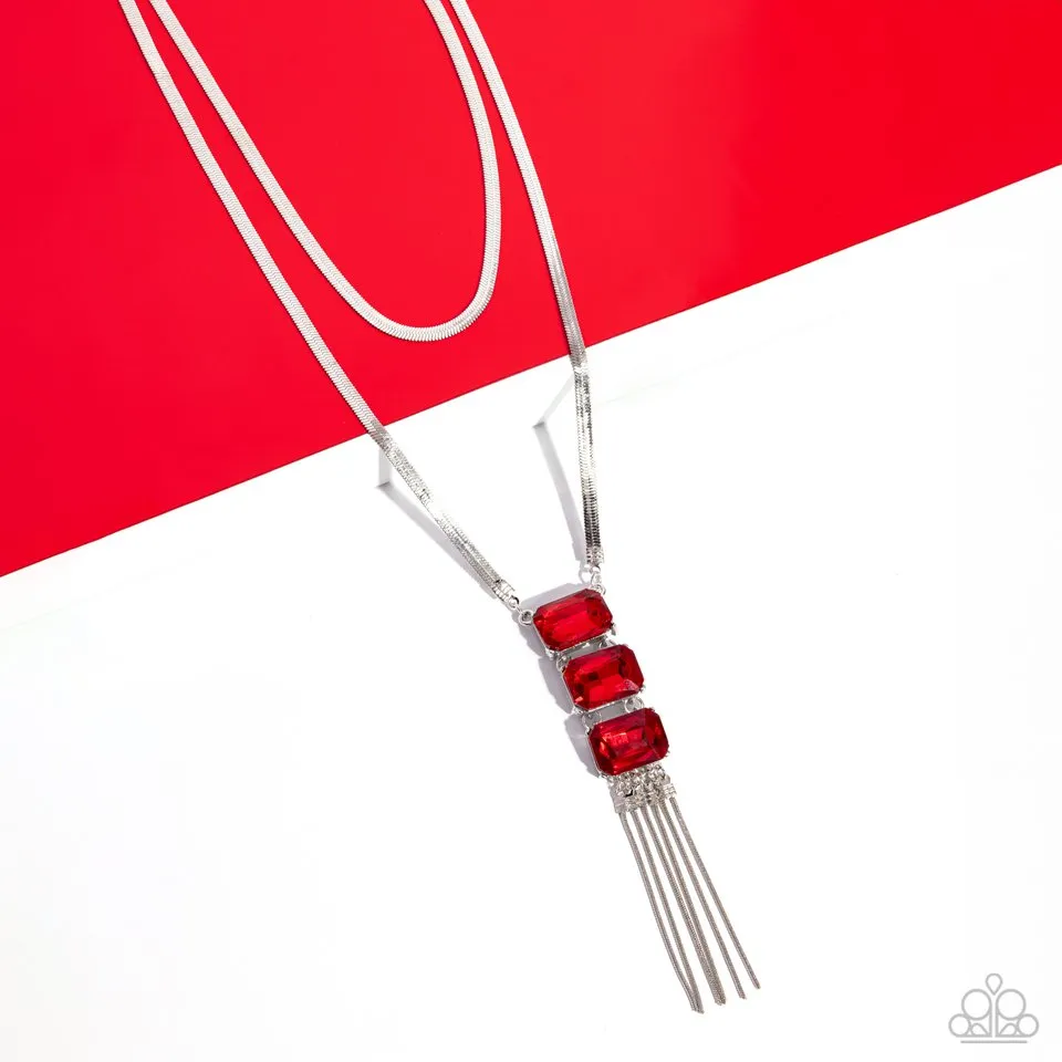 Paparazzi Necklace ~ Passionate Pageantry - Red