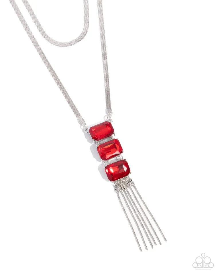 Paparazzi Necklace ~ Passionate Pageantry - Red