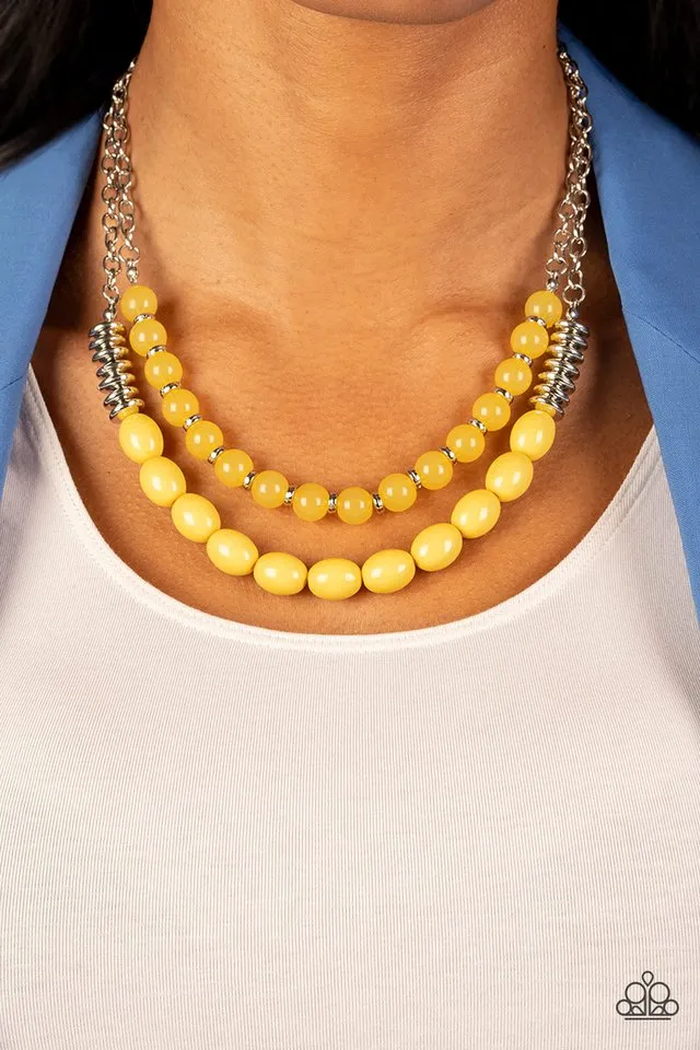 Paparazzi Necklace ~ Venetian Voyage - Yellow