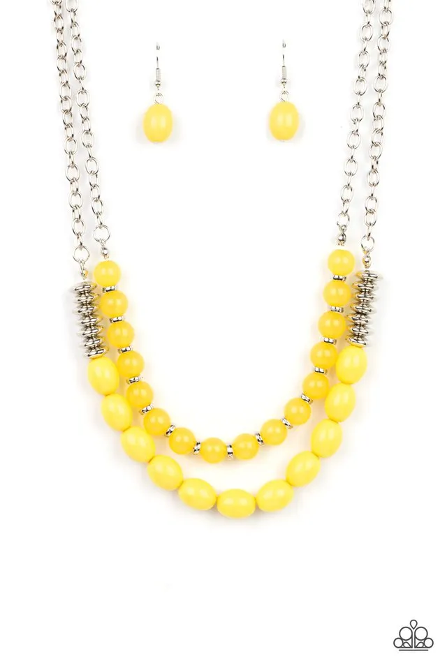 Paparazzi Necklace ~ Venetian Voyage - Yellow