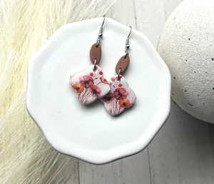 Polymer Clay Poppy Earrings