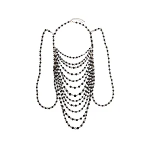 Pre Order:  Multi Layered Chain Beaded Necklace