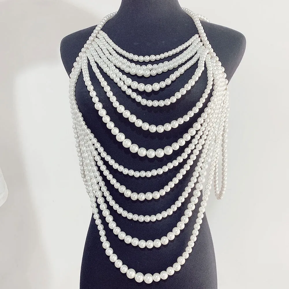 Pre Order:  Multi Layered Chain Beaded Necklace