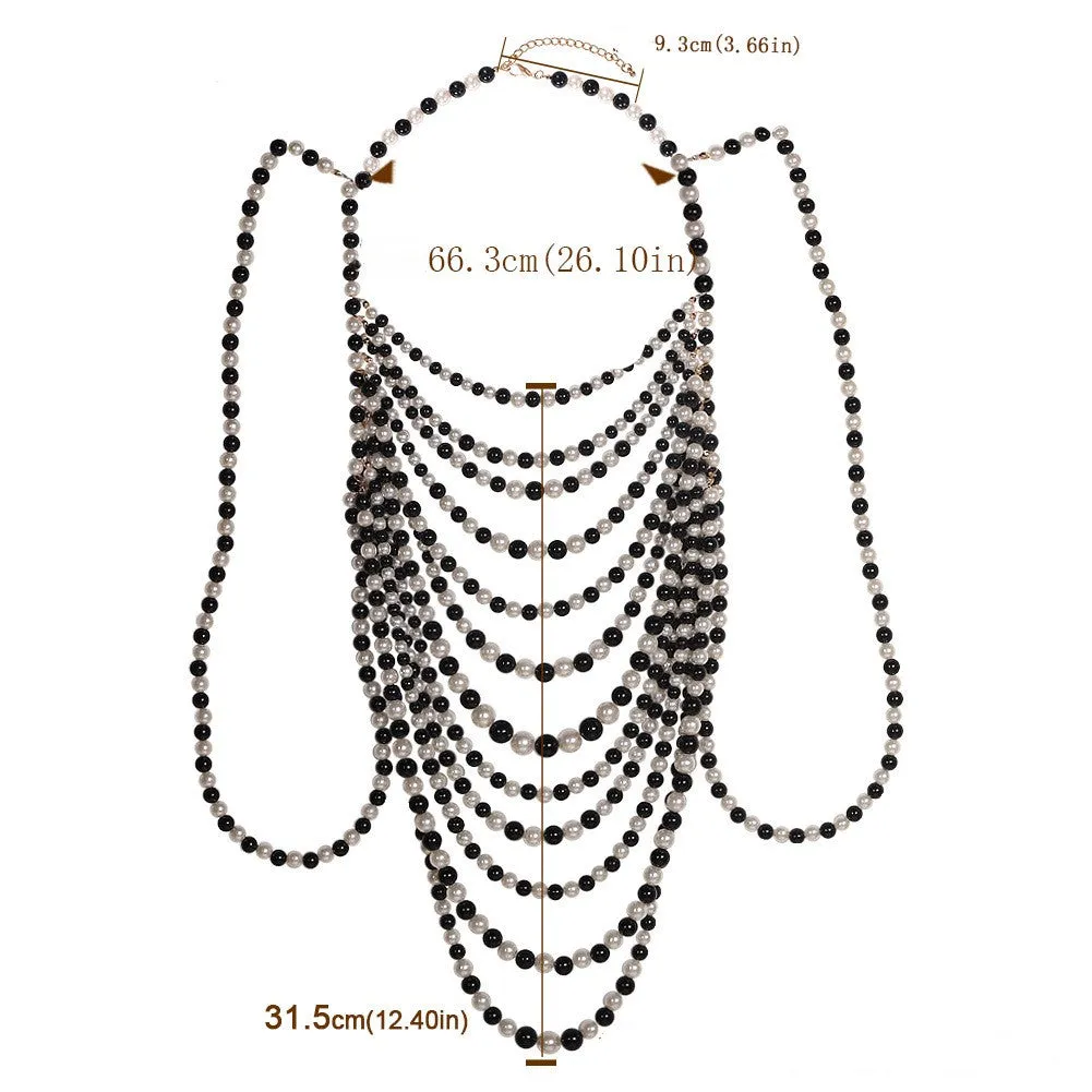 Pre Order:  Multi Layered Chain Beaded Necklace