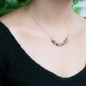 Riley Colorful Tailfeather Necklace