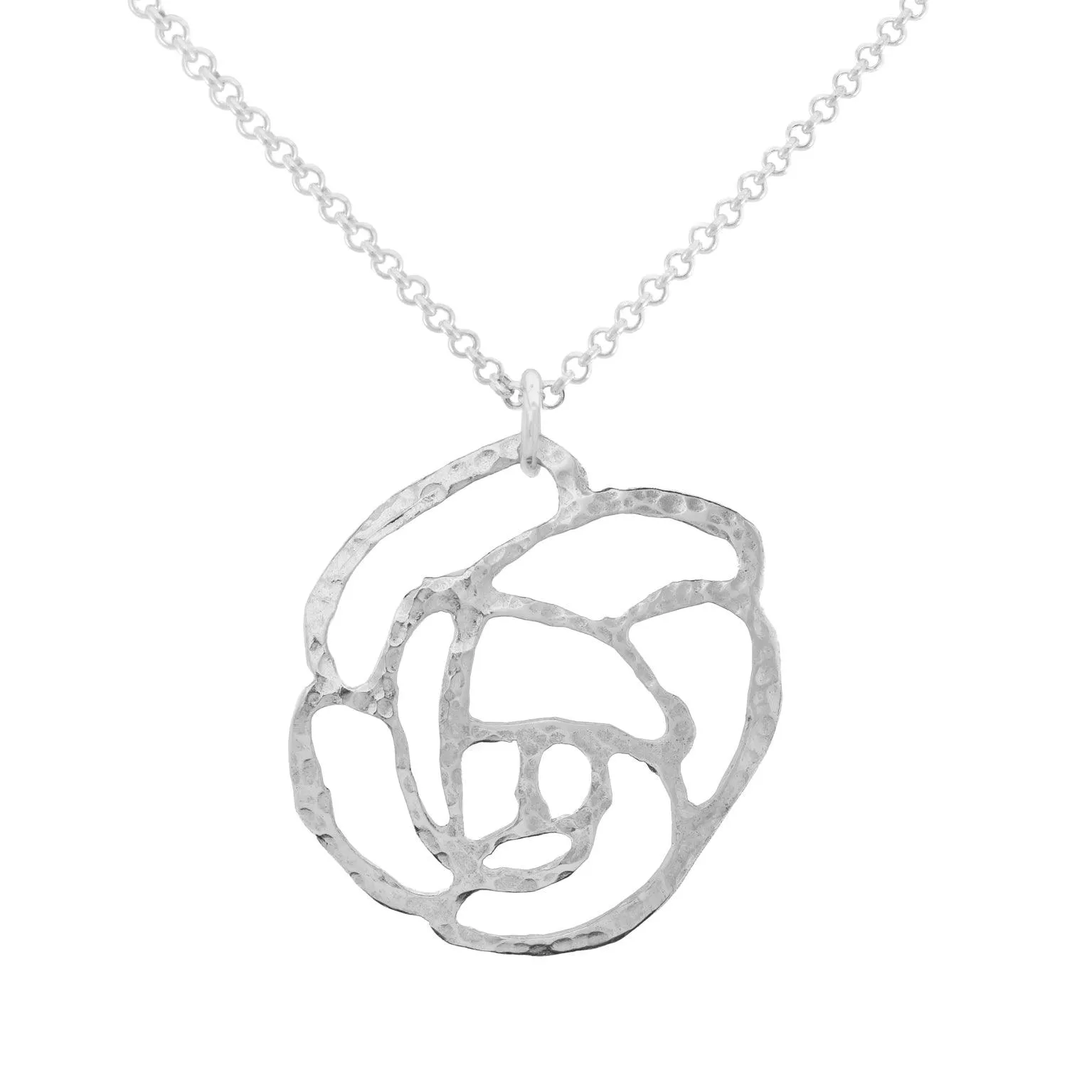 Rose Cut Out Pendant