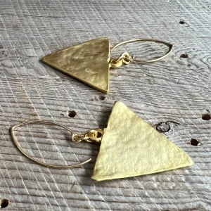 SariBlue® Gold Delta Earrings