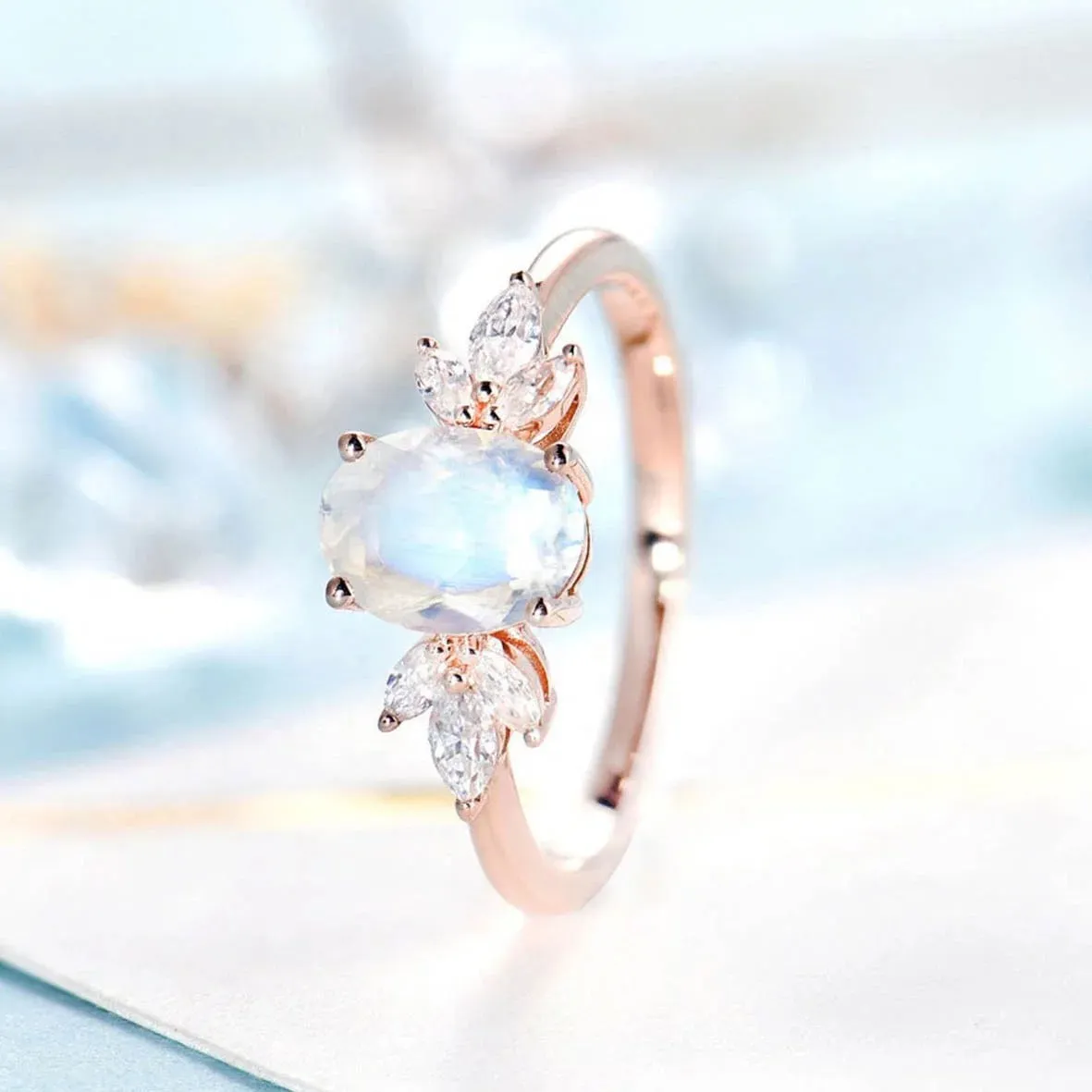 Serenity Moonstone Ring