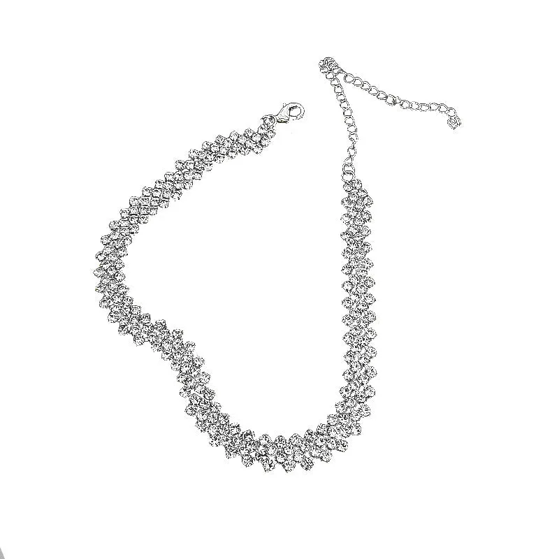 Simple Diamond Choker Necklace