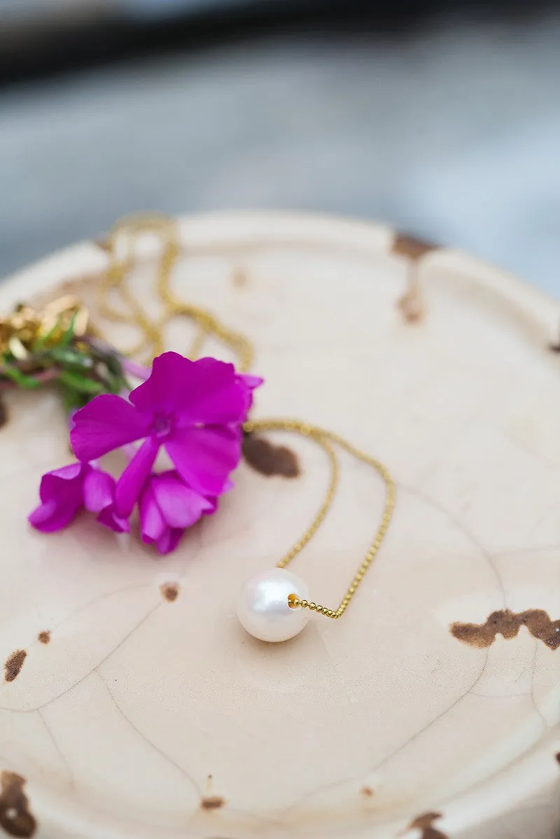 Simple Single Pearl Necklace