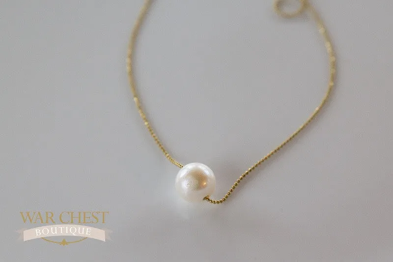 Simple Single Pearl Necklace