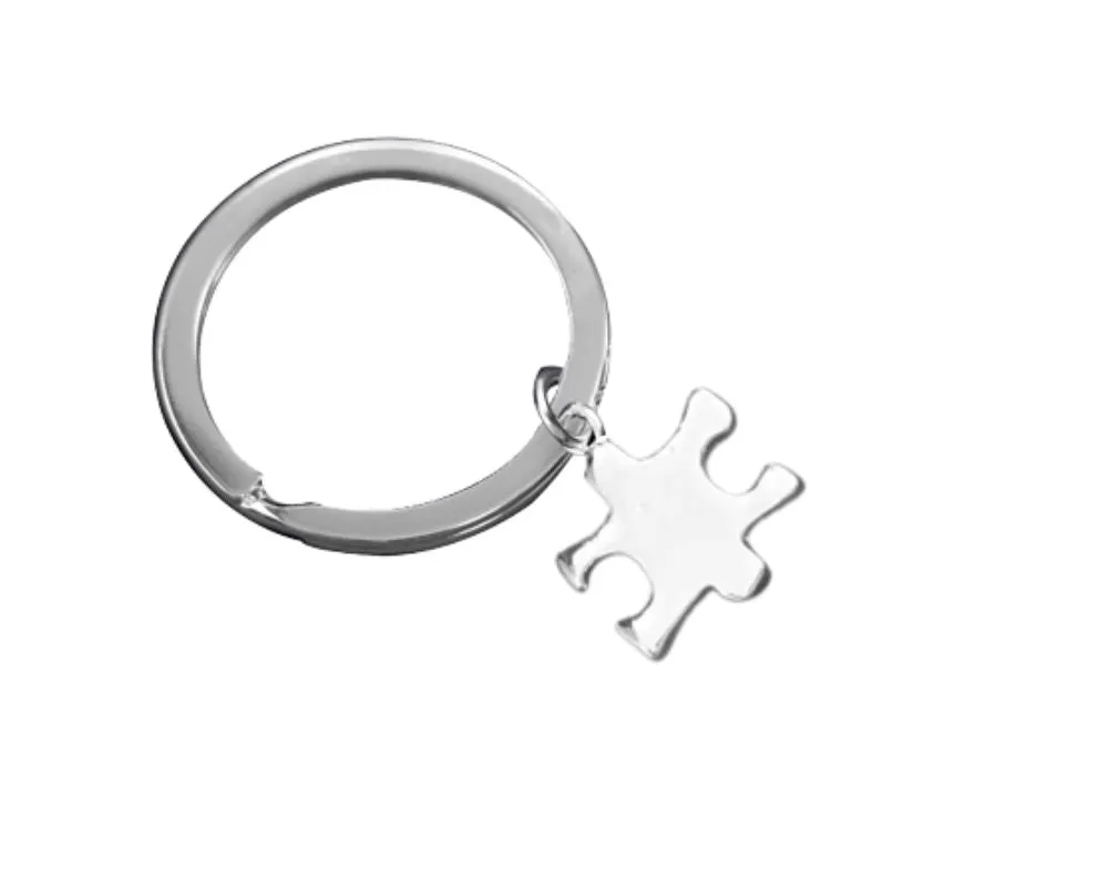 Small Size Puzzle Piece Autism Awareness Split Style Key Chains