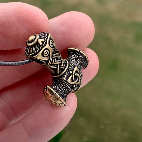 Small Triquetra Hammer - Bronze or Sterling Silver