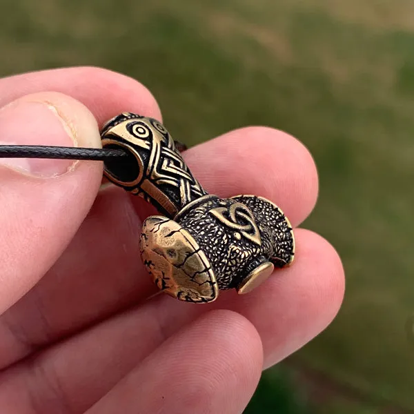 Small Triquetra Hammer - Bronze or Sterling Silver