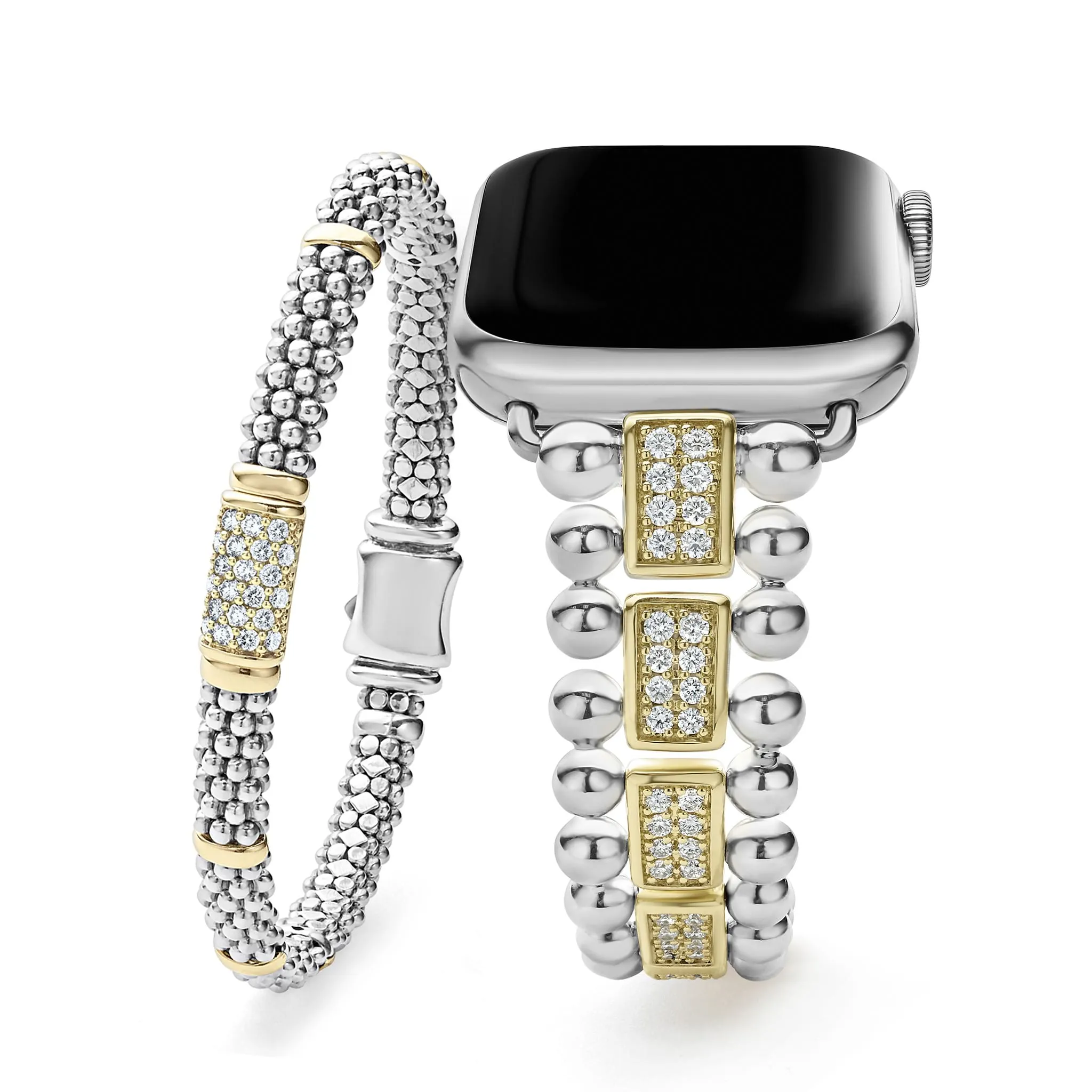 Smart Caviar 18K Gold and Sterling Silver Diamond Gift Set