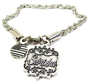 Sobrinha Victorian Scroll Rope Chain Bracelet