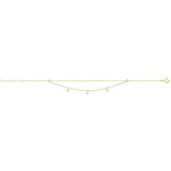 Solid Yellow Gold Double Chain Bracelet