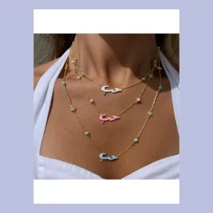 Star & Arabic Word Pendant Necklace