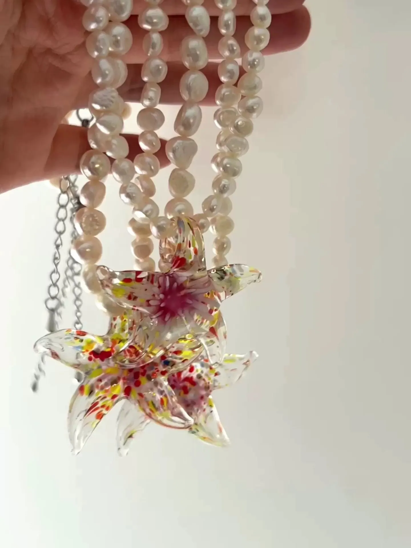 Starfish Pearl Necklace