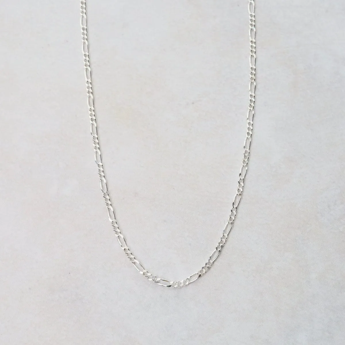 Sterling Silver Figaro Chain - 16"