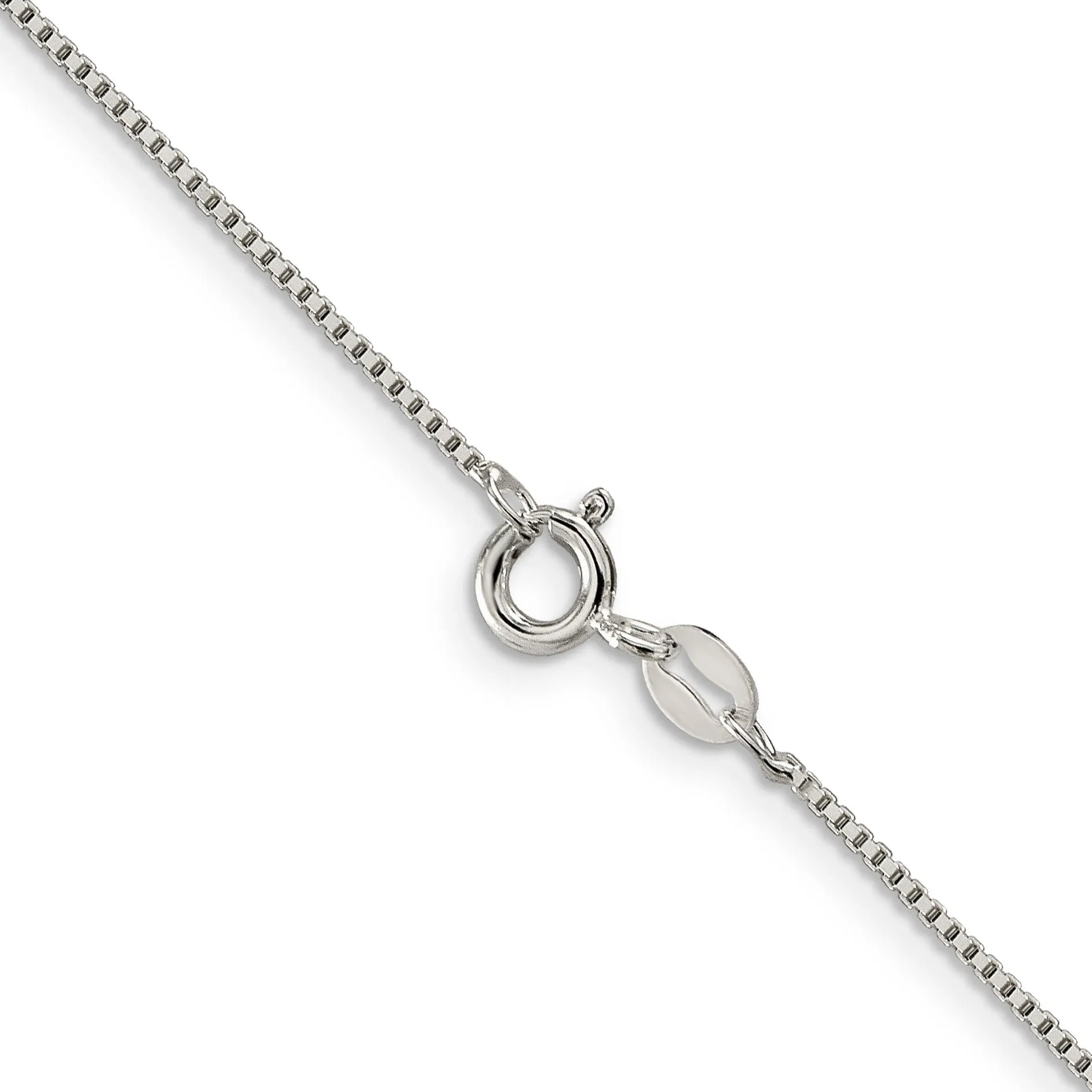 Sterling Silver Polish 0.90-mm Solid Box Chain