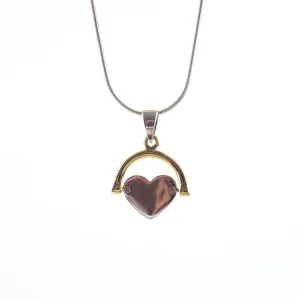 Sterling Silver Spinning Heart