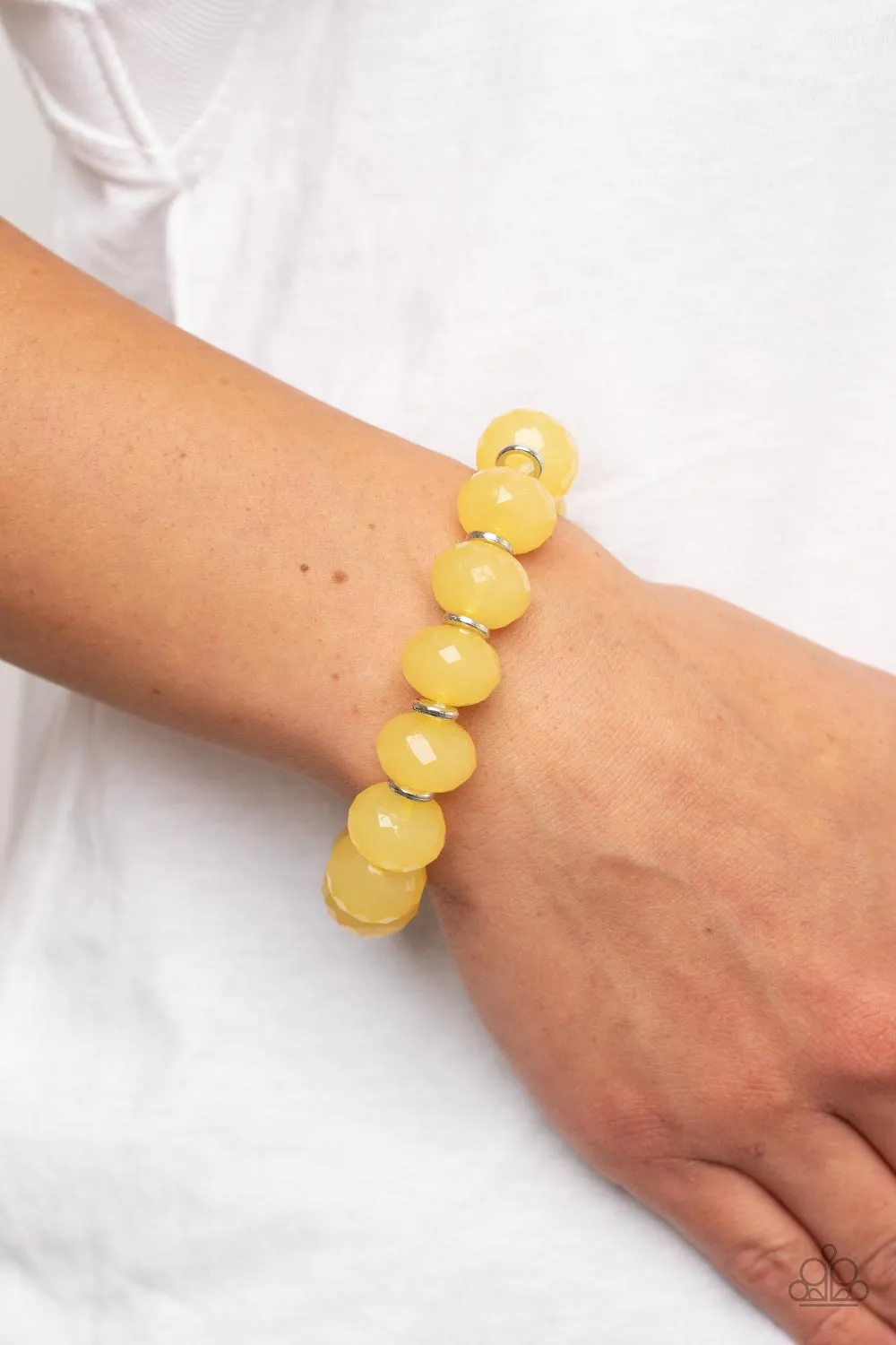 This is My Jam! - Yellow Paparazzi Bracelet