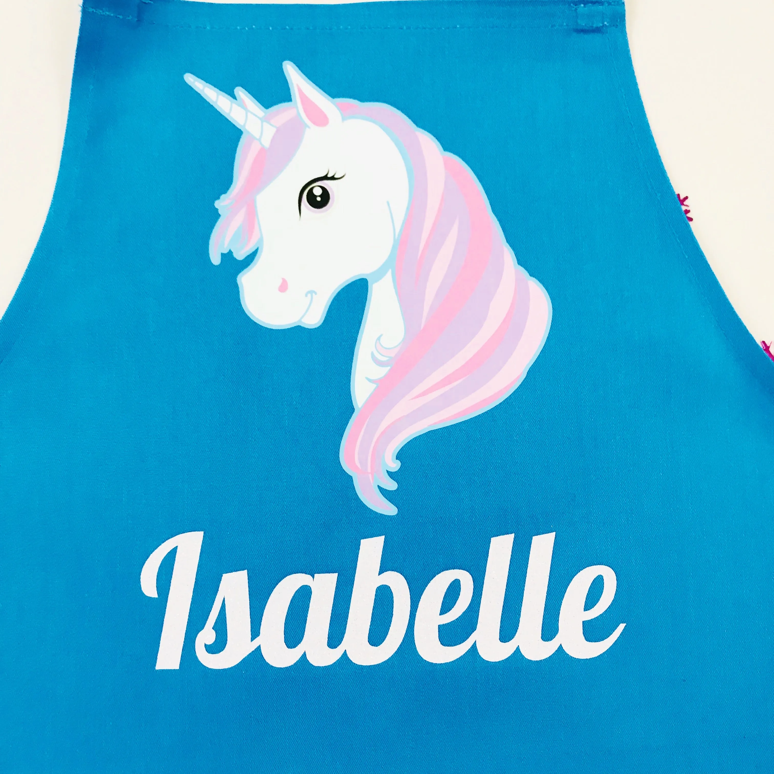 Unicorn Childrens Personalised  Apron