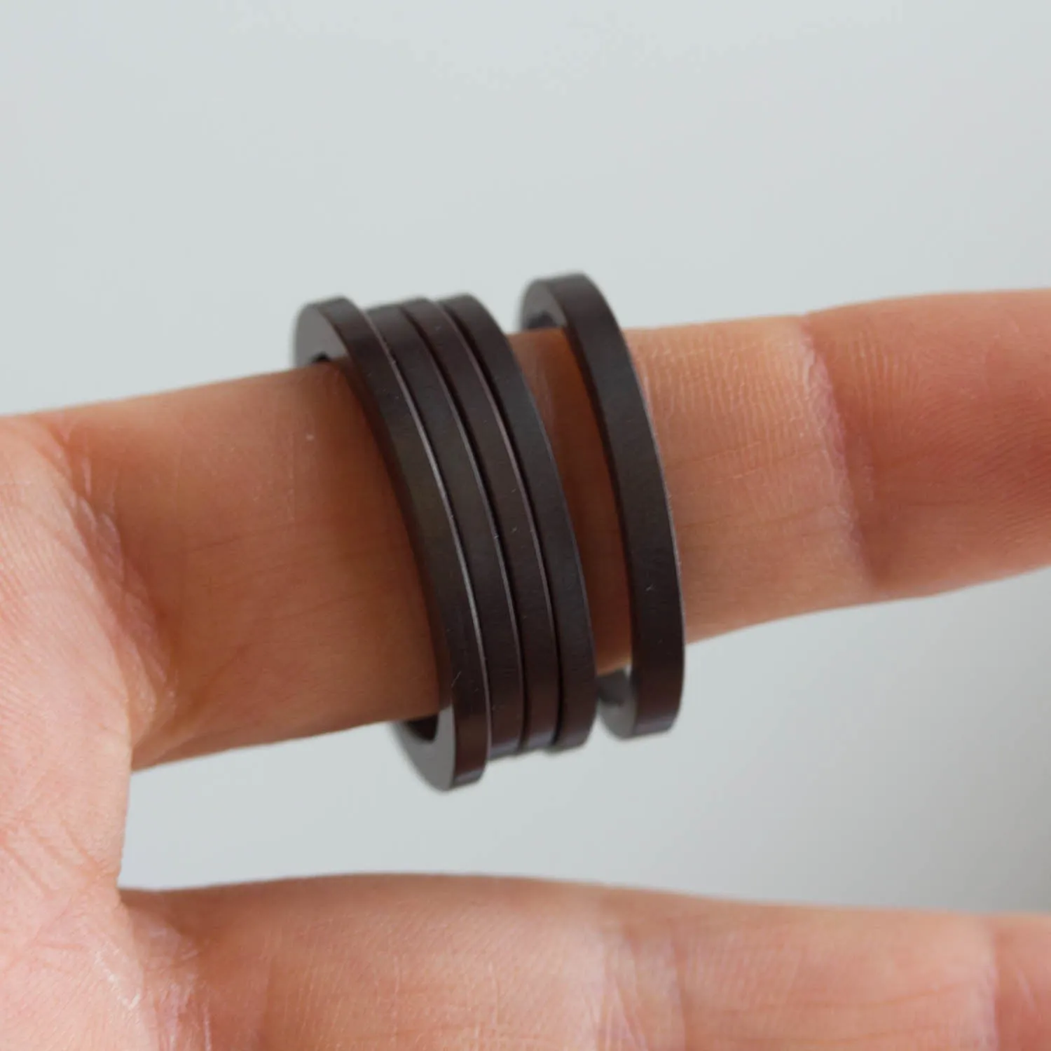 Unique Ring made of recycled HDD motor parts - unisex, men's ring