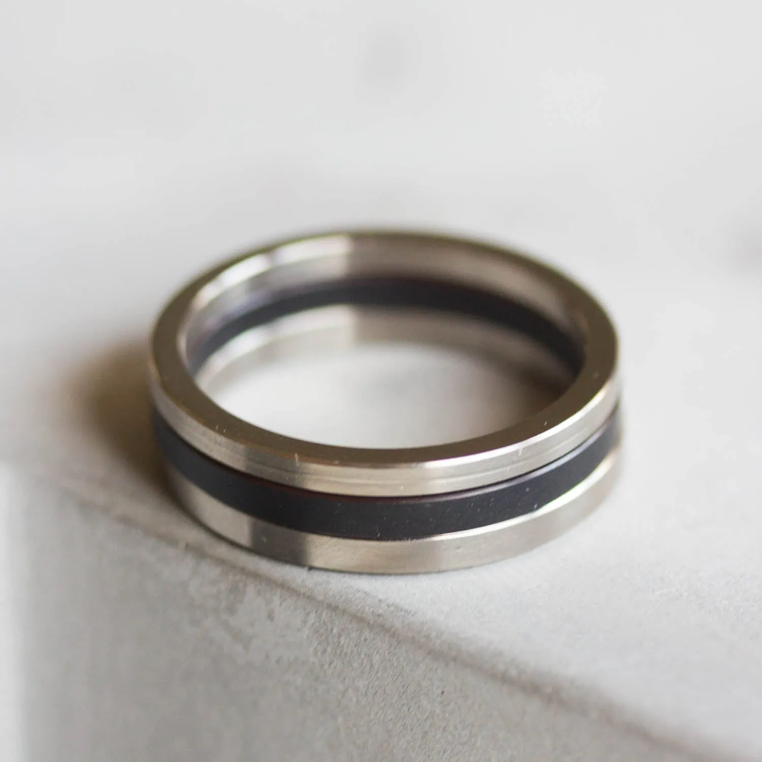 Unique Ring made of recycled HDD motor parts - unisex, men's ring