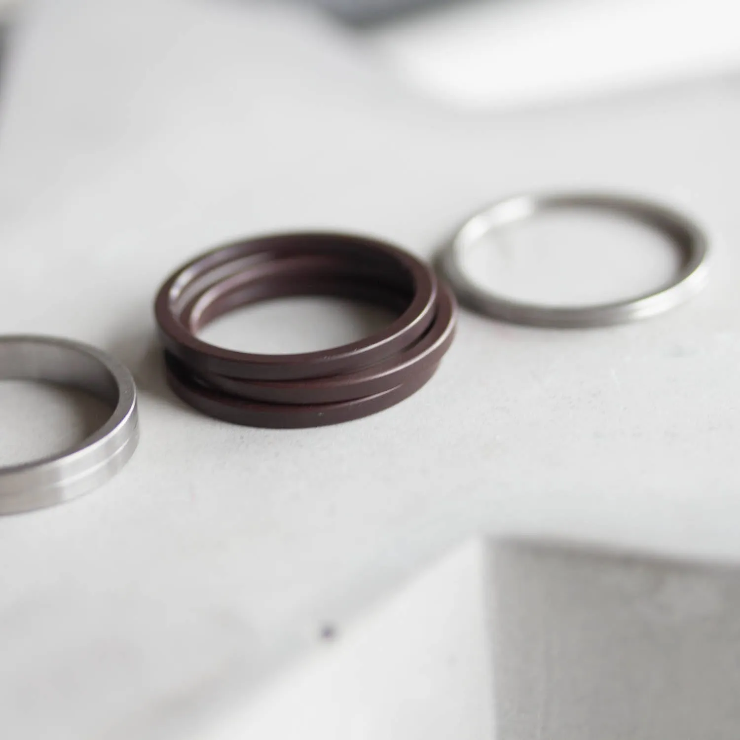 Unique Ring made of recycled HDD motor parts - unisex, men's ring