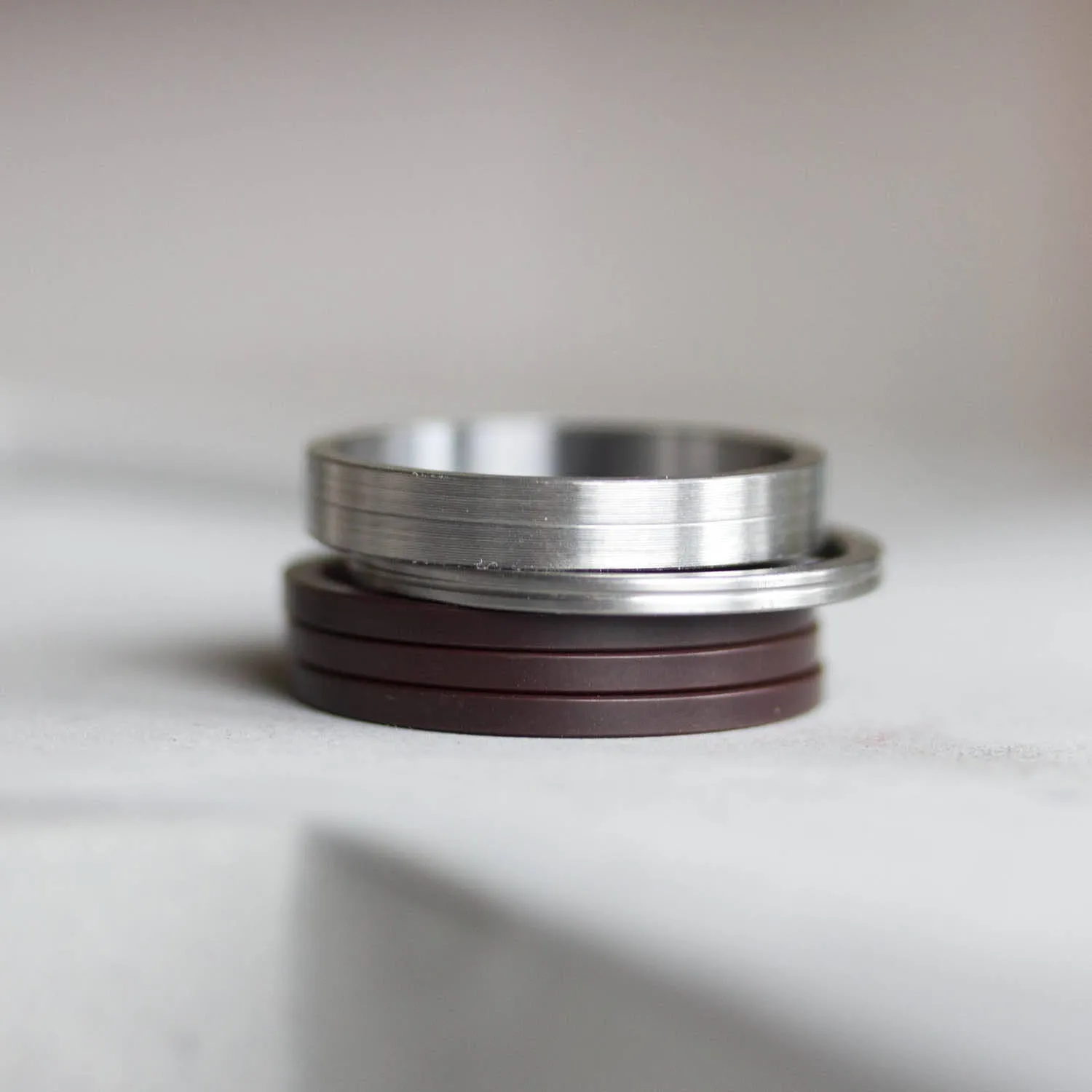 Unique Ring made of recycled HDD motor parts - unisex, men's ring