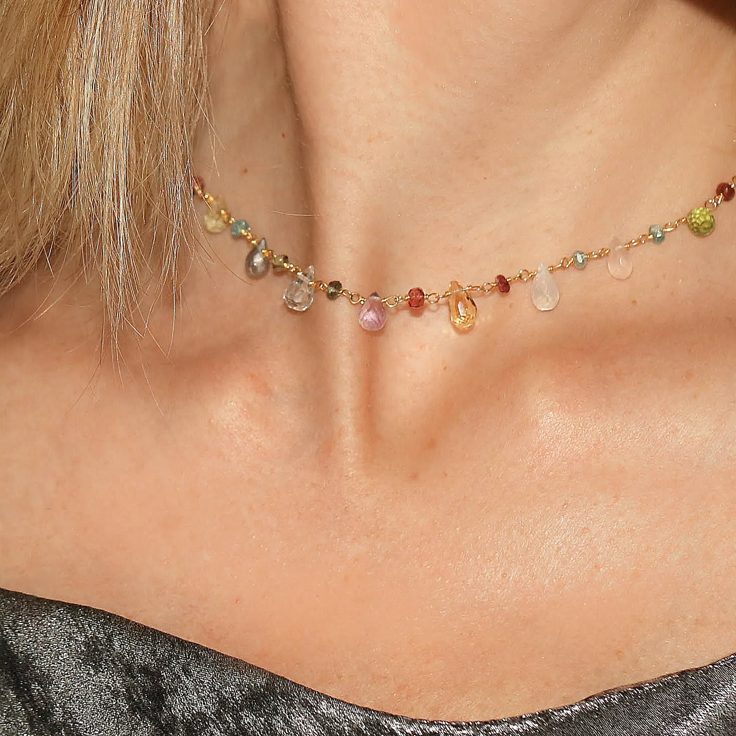 Wildflower Choker-Sterling